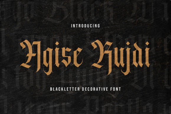 Agise Rujdi: Bold Blackletter for Impactful Design