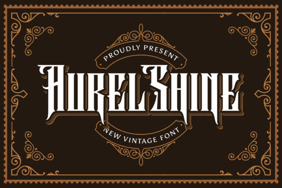 Aurel Shine: A Bold Blackletter Font
