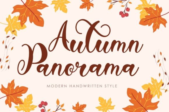 Autumn Panorama Font for Creative Makers