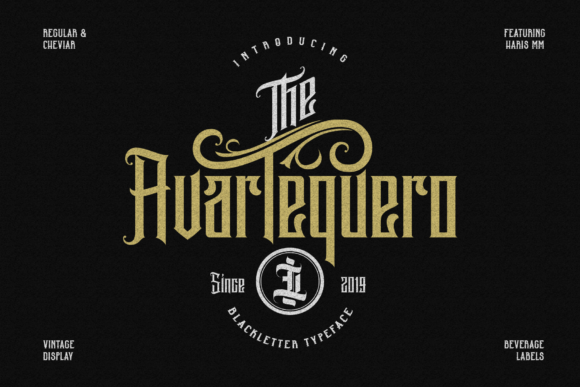 Avartequero: Bold Blackletter Font