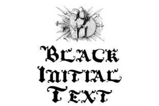 Black Initial Text: A Bold Font for Business