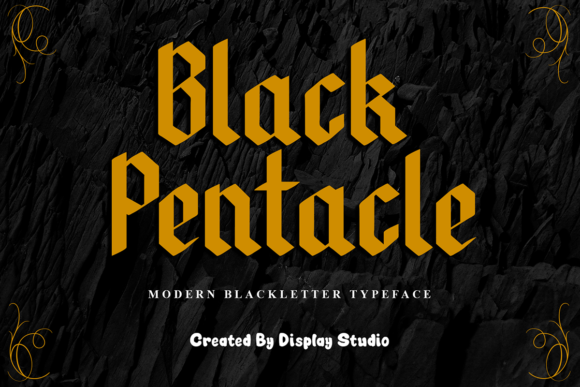 Black Pentacle Font for Business