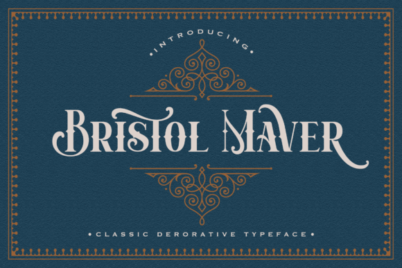 Bristol Maver Font: Bold Blackletter for Editorial Design