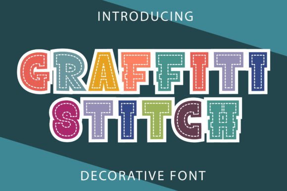 Graffiti Stitch Font: Playful Typography for Creative Makers