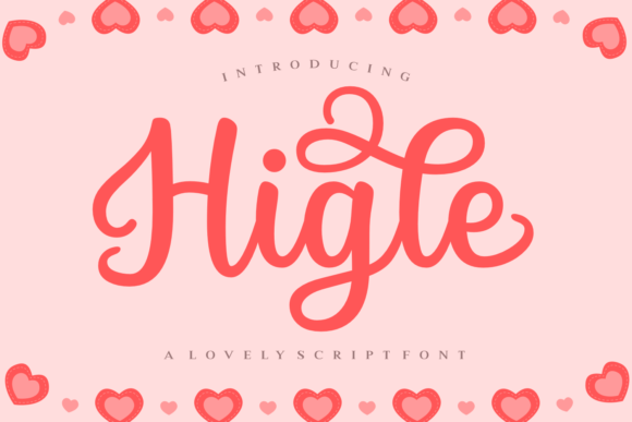 Higle: A Handwritten Font for Web Design