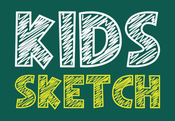 Kids Sketch Font for Creative Projects