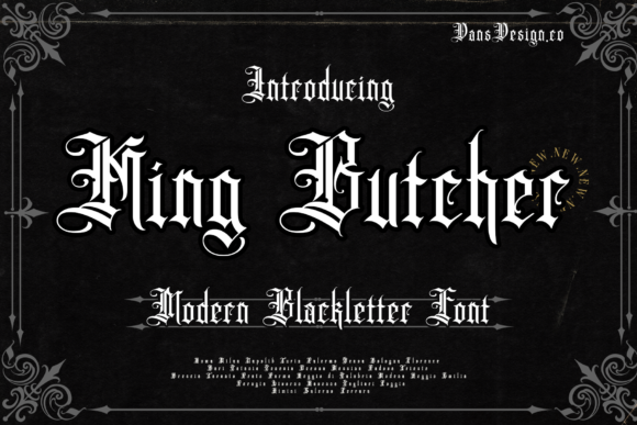 King Butcher: A Bold Font for Editorial Design