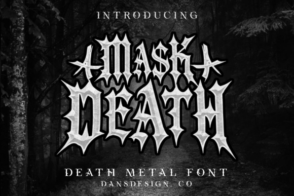 Mask Death: A Spooky Font for Creative Projects