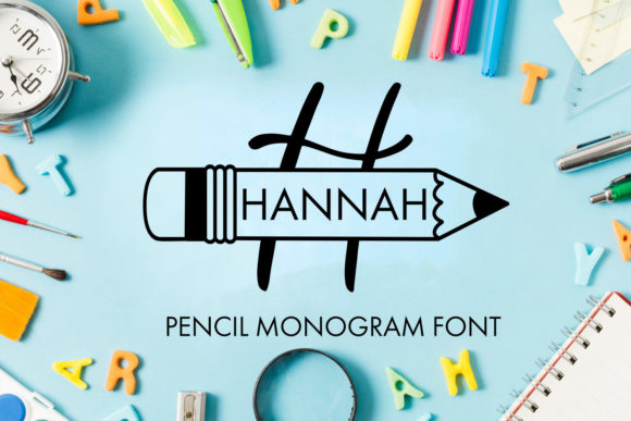 Pencil Monogram: A Creative Font for Marketers