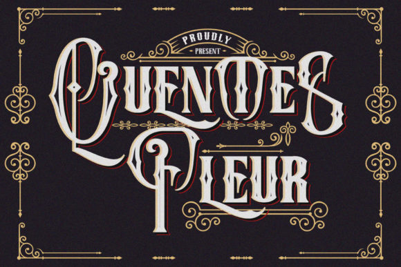 Quentes Fleur: A Blackletter Font for Elegant Design