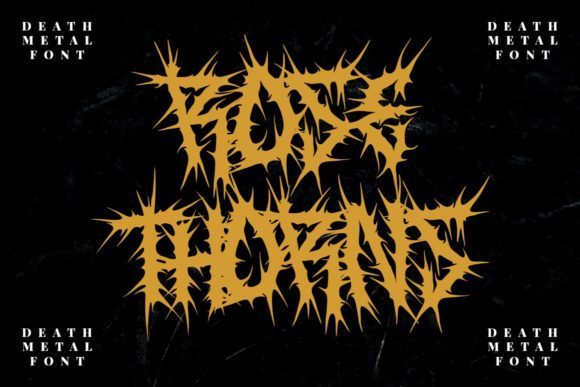 Rose Thorns Font: Bold and Dramatic