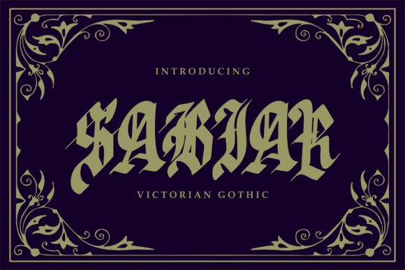 Sabhar: A Quirky Blackletter Font