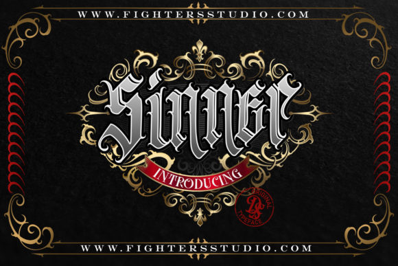Sinner: A Bold Blackletter Font for Web Design