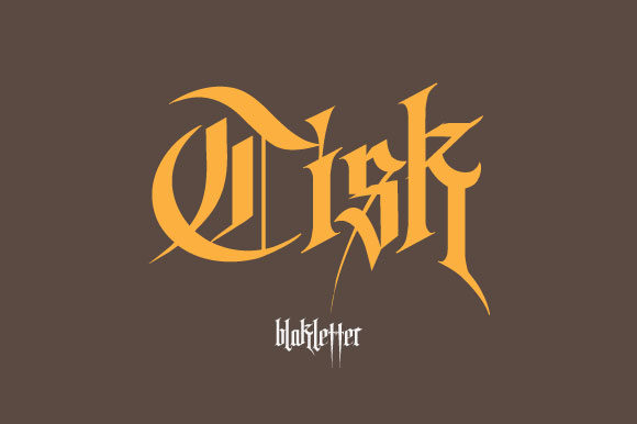 Tisk: A Blackletter Font for Editorial Elegance